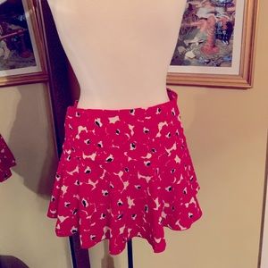 Victoria’s Secret Large red patterned swim skirt